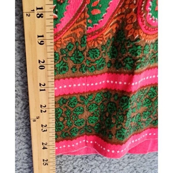 Vtg 60s 70s Alfred Shaheen Women's S/M Sleeveless Funky Wide Leg Jumpsuit Green - Picture 11 of 16